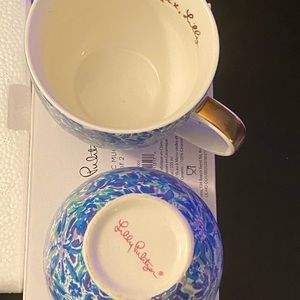 Lilly Pulitzer 4 coffee mugs